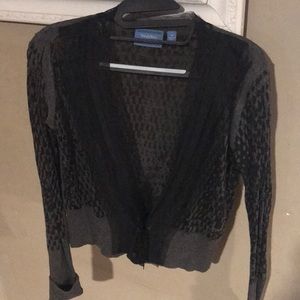 Simply Vera, Vera Wang Black houndstooth cardigan